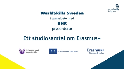 Thumbnail for Ett studiosamtal om Erasmus+