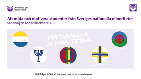Thumbnail for Att möta och motivera studenter från Sverige nationella minoriteter