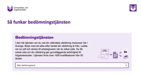 Thumbnail for Så funkar bedömningstjänsten