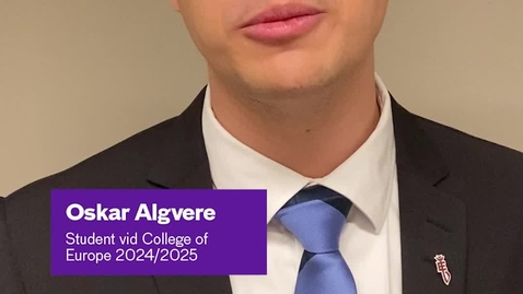 Thumbnail for College of Europe Oskar Algvere