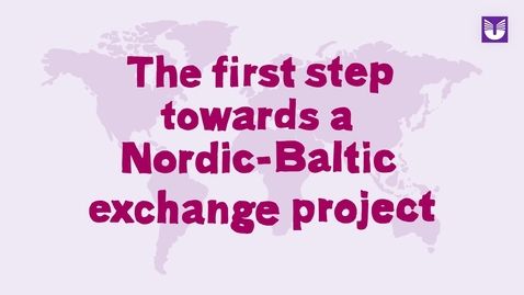 Thumbnail for The first step towards a Nordic-Baltic exchange project