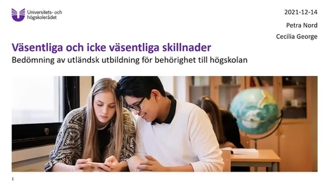 Thumbnail for Väsentliga skillnader i bedömning