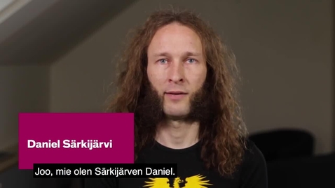 Thumbnail for Daniel om sitt hjärtespråk meänkieli - textad på meänkieli