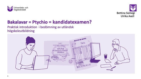 Thumbnail for Bakalavar = Ptychio = kandidatexamen? 