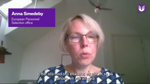 Thumbnail for Varför en EU-karriär? Anna Smedby