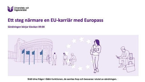 Thumbnail for Ett steg närmare en EU-karriär med Europass